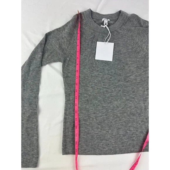 NWT Pistola Juno Feather Weight Sweater in Heather Charcoal Size Medium - Picture 9 of 10